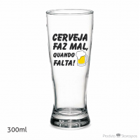 Copo - Cerveja faz mal