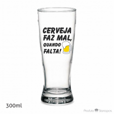 Copo - Cerveja faz mal